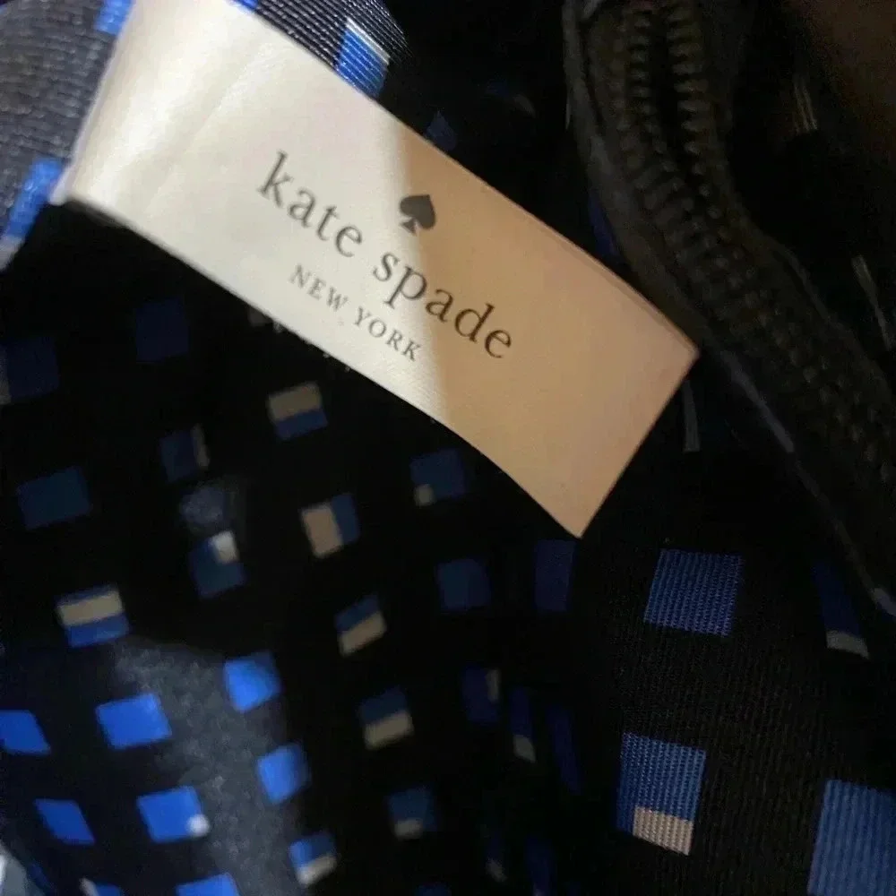 Kate spade black leather satchel handbag